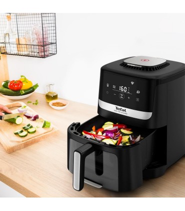 Tefal EY5568E0 Easy Fry Silence vaateaknaga kuumaõhufritüür 5 l, must