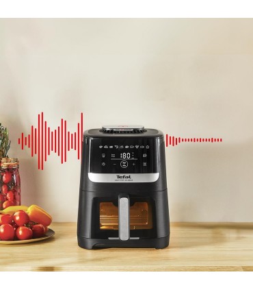 Tefal EY5568E0 Easy Fry Silence vaateaknaga kuumaõhufritüür 5 l, must