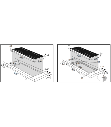 De Dietrich DPI4930H AutoLink induktsioonplaat