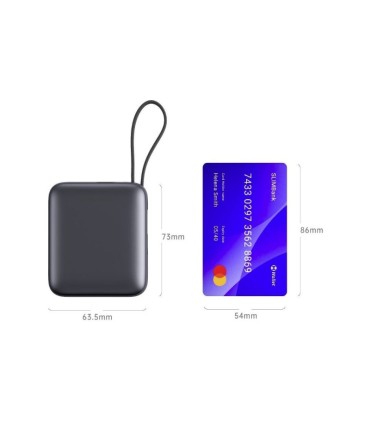 Swissten akupank 10000 mAh koos juhtmetega