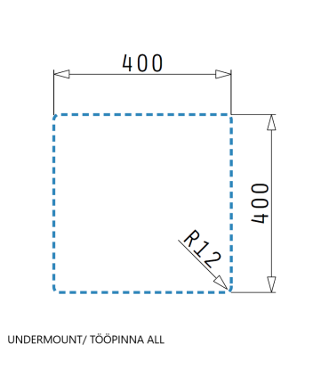 Valamu Pyramis Astris Colora 40x40 kuld