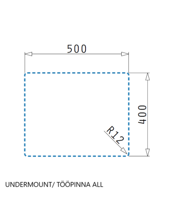 Valamu Pyramis Astris Colora 50x40 vask