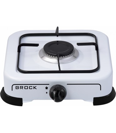 Brock GS 001 W valge lauapealne gaasipliit 1 põletiga