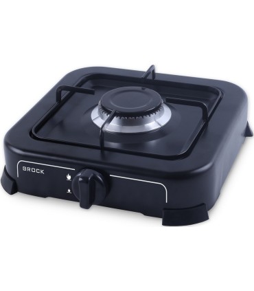 Brock GS 2001 BK must lauapealne gaasipliit 1 põletiga