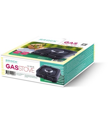 Brock GS 2001 BK must lauapealne gaasipliit 1 põletiga