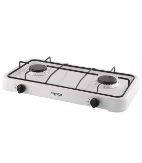Brock GS 002 W valge lauapealne gaasipliit 2 põletiga