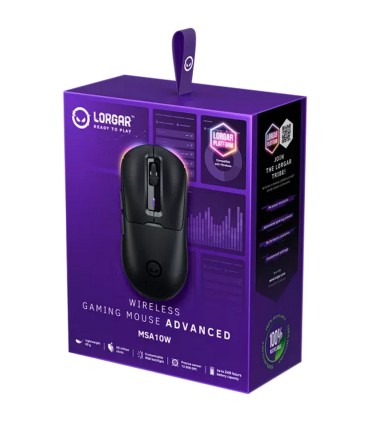 Lorgar MSA10W ülikerge juhtmevaba gaming hiir, must