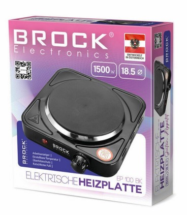 Brock EP 100 BK lauapliit 1 keedualaga, must