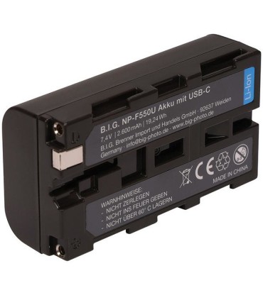 BIG aku Sony NP-F550U 2600mAh USB-C (727727)
