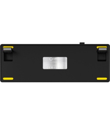 Lorgar KBP70 Mini mehhaaniline juhtmevaba mänguriklaviatuur, must-kollane,US