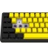 Lorgar KBP70 Mini mehhaaniline juhtmevaba mänguriklaviatuur, must-kollane,US