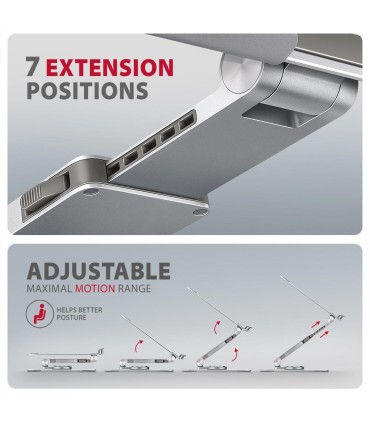 AXAGON Stand 10-17" Rotating/Aluminum STND-LR