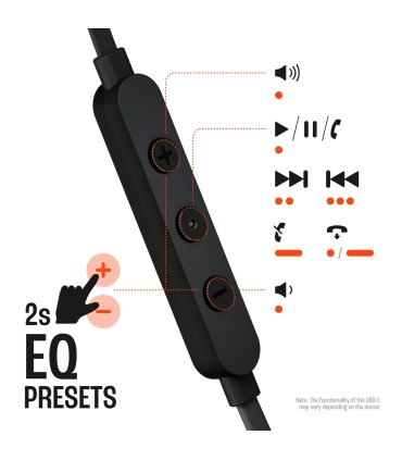 JBL T310 In-Ear kõrvaklapid USB-C, must