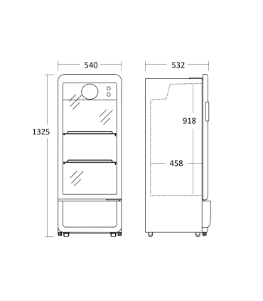 Scandomestic DC200BD vitriinkülmik