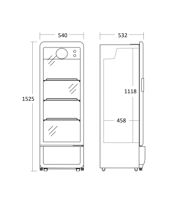 Scandomestic DC240BD vitriinkülmik