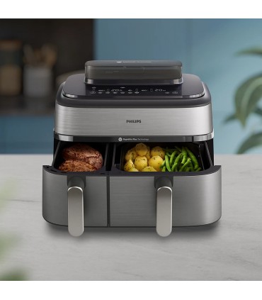 Philips NA555/00 Airfryer Dual Basket auruga kuumaõhufritüür, 9 l