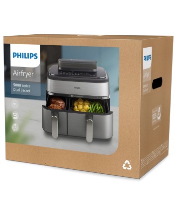 Philips NA555/00 Airfryer Dual Basket auruga kuumaõhufritüür, 9 l