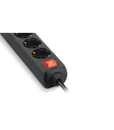 REAL-EL RS-Protect 605 pikendusjuhe 6 pesa+USB ülepingekaitsmega, 3m