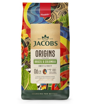 Komplekt! Jacobs Origins Brazil & Colombia kohviuba 1kg x 2 pakki