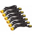 APC POWER CORD KIT (6 EA), LOCKING, C13 TO C14, 1.2M