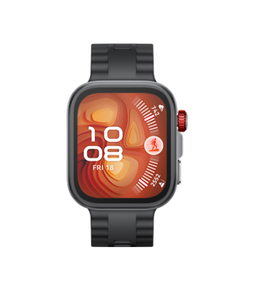 Huawei Watch FIT4 Pro, 3D Fluorelastomer Black Strap, Titanium Body, Seiya-B29