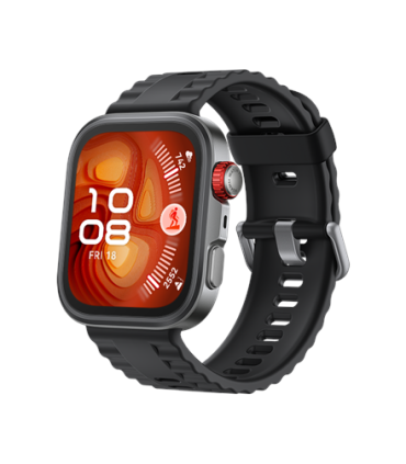 Huawei Watch FIT4 Pro, 3D Fluorelastomer Black Strap, Titanium Body, Seiya-B29