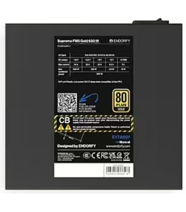 ENDORFY EY7A007 650 Watts Efficiency 80 PLUS GOLD MTBF 100000 hours EY7A007