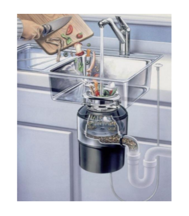 WASTE DISPOSER TR 550 - INCLUDED PNEUMATIC SWITCH