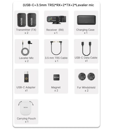 Boya juhtmevaba mikrofon BOYAMIC 2-01