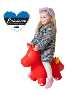 Gerardou0027s Toys Jumpy hüppeloom Draakon, punane