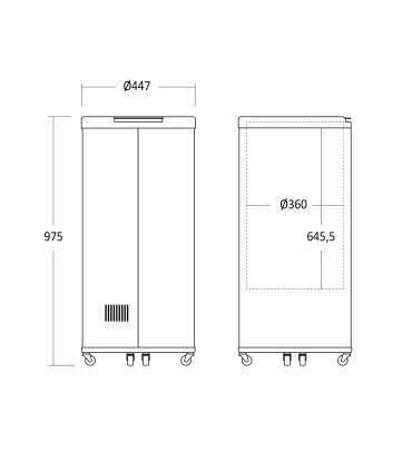 Scandomestic CC66BCLL tünn-külmik
