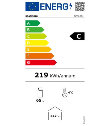 Scandomestic CC66BCLL tünn-külmik