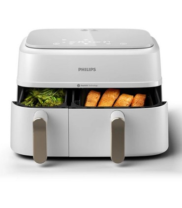 Philips NA353/10 Airfryer Dual Basket kuumaõhufritüür, valge 9 l