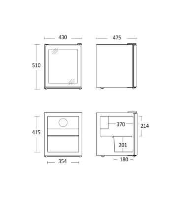 Scandomestic DC48BB vitriinkülmik