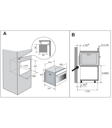 De Dietrich DKP4531H integreeritav kompaktahi