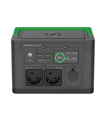 Schneider Electric APC OffGrid Portable Power Station 330, 230V, 332Wh Lithium-ion, LCD, 2 CEE 7/3 Schuko outlets
