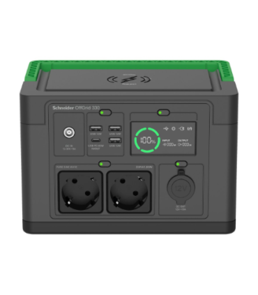 Schneider Electric APC OffGrid Portable Power Station 330, 230V, 332Wh Lithium-ion, LCD, 2 CEE 7/3 Schuko outlets