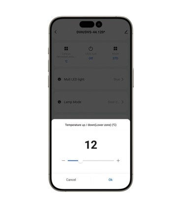 Dunavox DVN-44.120DB.TO Noble integreeritav veinikülmik