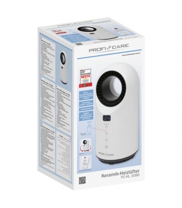 ProfiCare PCHL3086 keraamiline soojapuhur-ventilaator, valge