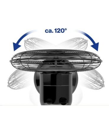 Proficare PCVL3063 lauaventilaator, metall, must