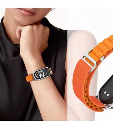 Tech-Protect kellarihm Nylon Pro Xiaomi Smart Band 8/9/10, oranž
