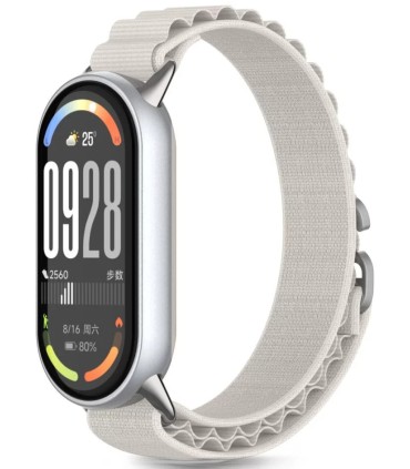 Tech-Protect kellarihm Nylon Pro Xiaomi Smart Band 8/9/10, starlight