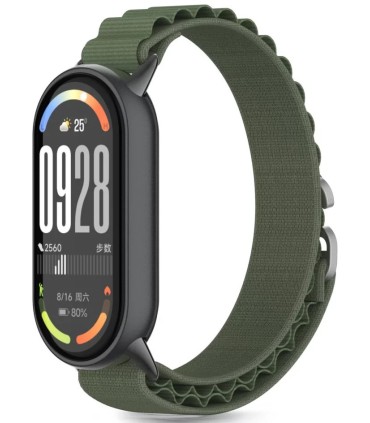 Tech-Protect kellarihm Nylon Pro Xiaomi Smart Band 8/9/10, army green