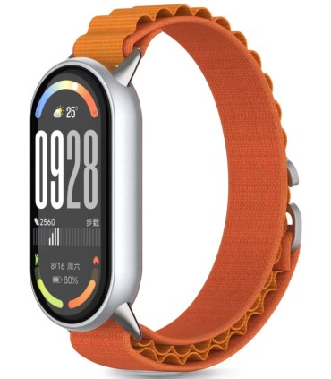 Tech-Protect kellarihm Nylon Pro Xiaomi Smart Band 8/9/10, oranž