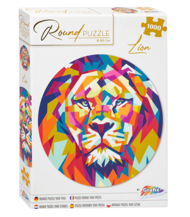 Grafix ümmargune pusle Lõvi 1000 tk