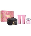 Versace Bright Crystal EDT (90mL) + BL (100mL) + SG (100mL) + Cosmetic Bag