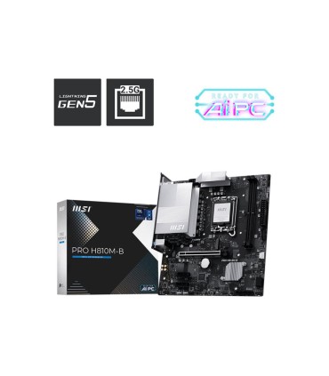 MSI Intel H810 LGA1851 Micro-ATX PROH810M-B