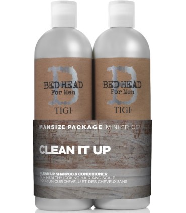 Tigi Bed Head For Men Clean Up Duo (2x750mL)