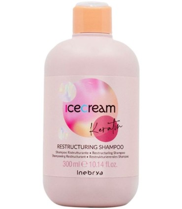 Inebrya Ice Cream Keratin Restructuring Shampoo (300mL)