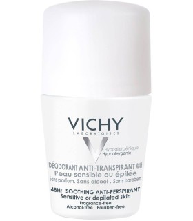 Vichy 48h Roll-On Deodorant (50mL) Sensitive & Depilated Skin